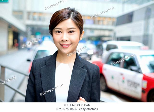 Businesswoman standing at outdoor