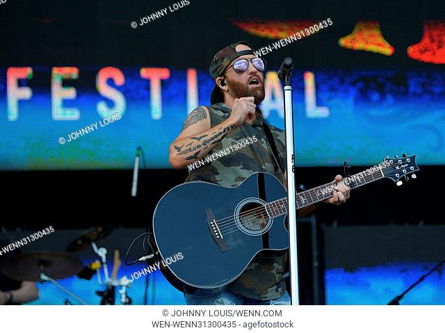Rock the Ocean's Tortuga Music Festival on April 09, 2017 in Fort Lauderdale, Florida. Featuring: Preston Brust of LoCash Where: FORT LAUDERDALE, Florida