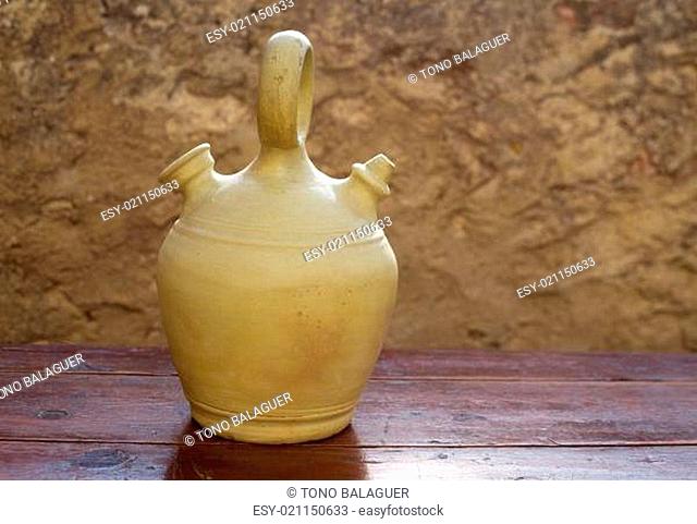 Botijo traditional clay pot jug to keep fresh water