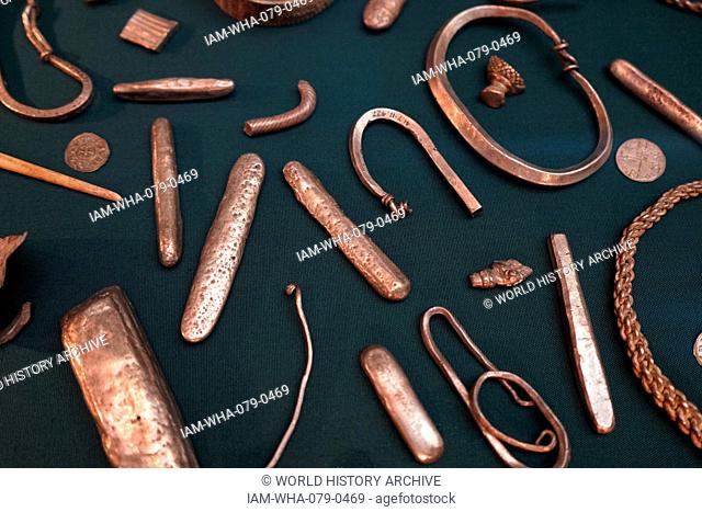 The Cuerdale Hoard, a hoard of more than 8, 600 items, including silver coins, English and Carolingian jewellery, hack silver and ingots