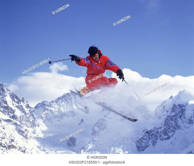 Sport & Recreation, Skiing, Man