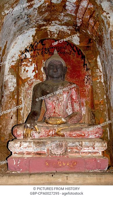 Burma / Myanmar: Buddha, Nagayon Temple (11th - 12th century CE), Bagan (Pagan) Ancient City