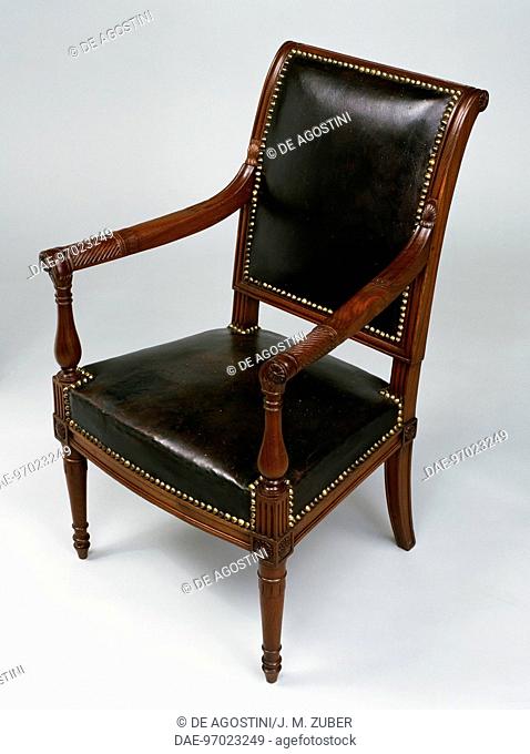 Directoire style mahogany child's chair, attributed to Georges Jacob (1739-1814). France, late 18th-early 19th century.  Private Collection