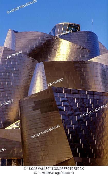 Guggenheim Museum by Frank O. Gehry. Bilbao. Vizcaya. Spain