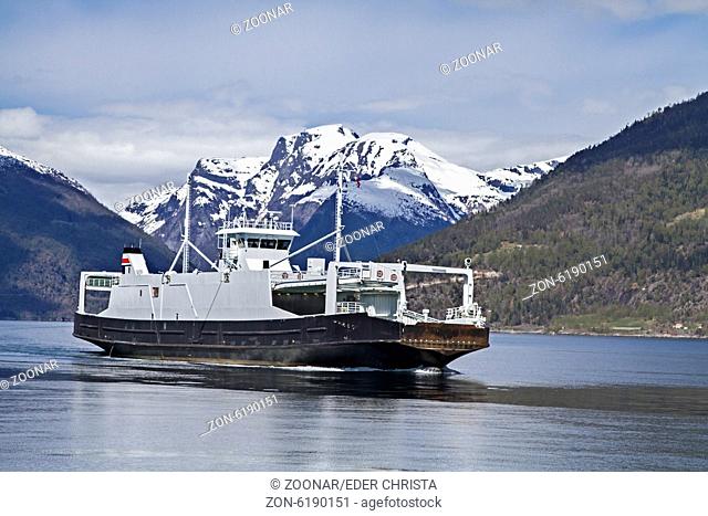 car ferry on Sognefjord