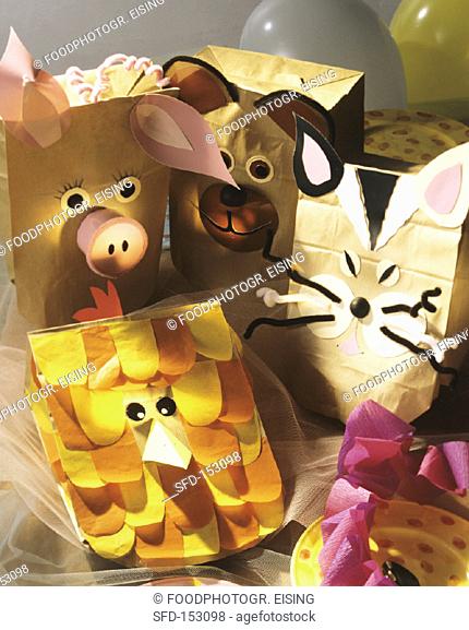 Paper animal masks for children's party (1)