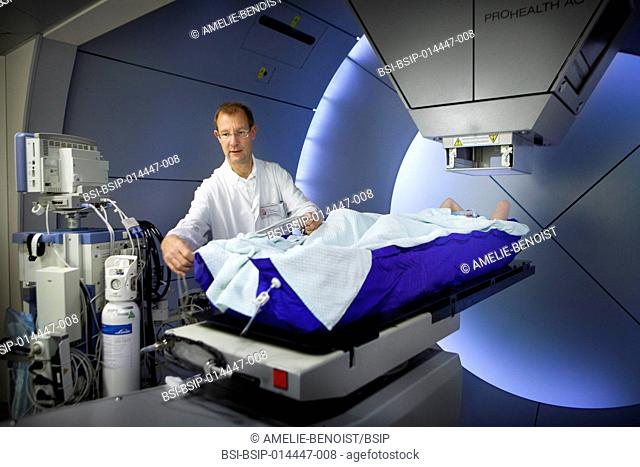 Reportage in the Rinecker Proton Therapy Centre in Munich, Germany. The centre is equipped with the latest protontherapy treatment technology