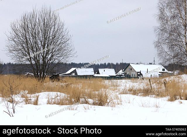 RUSSIA, RYAZAN REGION - FEBRUARY 17, 2023: A view shows the village of Shostye, Kasimovsky District. Alexander Ryumin/TASS