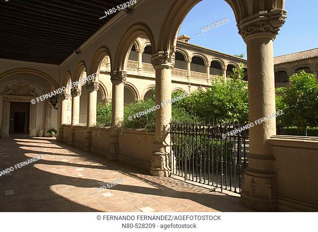 Cloister of the San Jerónimo monastery (16th century), Granada. Andalusia, Spain