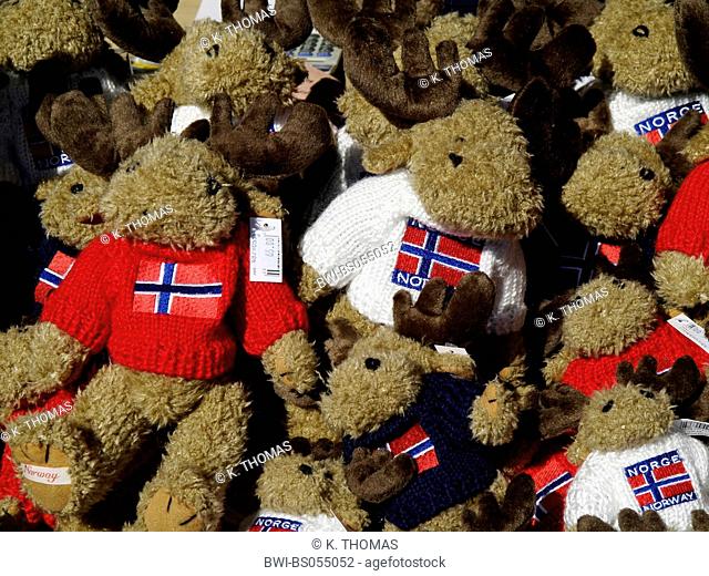 Norwegian souvenirs, moose, Norway, Finnmark, Hammerfest