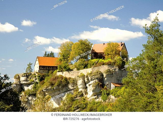 Pottenstein Castle, Franconian Switzerland, Upper Franconia, Bavaria, Germany, Europe