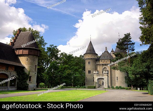 Exterior view of the Zellaer castle in Bonheiden close to the Belgian city Mechelen