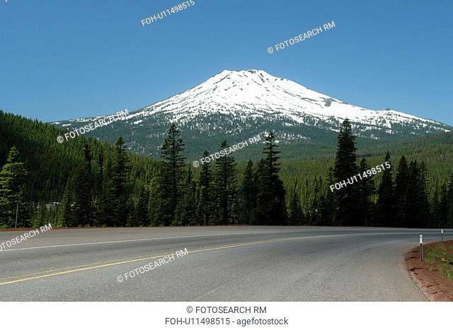 Deschutes National Forest, OR, Oregon, Mount Bachelor, Cascade Lakes National Scenic Byway, Cascade Range