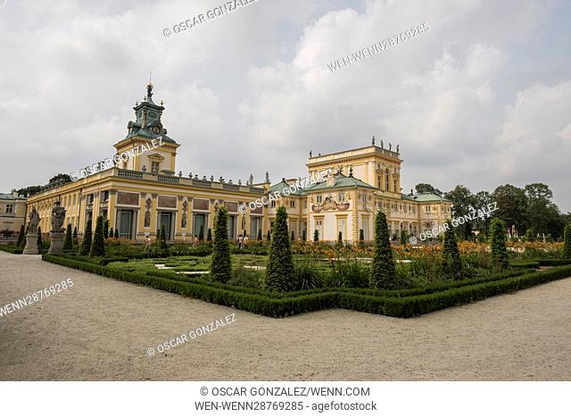Wilanow Palace, a baroque palace in Warsaw, Poland, one of the most impressive and important historic buildings in Poland