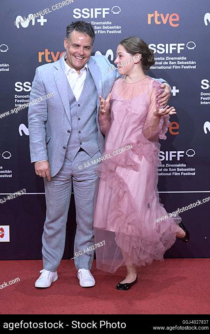 Kila Lord Cassidy, Sebastian Lelio attended 'The wonder' Red Carpet during 70th San Sebastian International Film Festival at Kursaal Palace on September 23