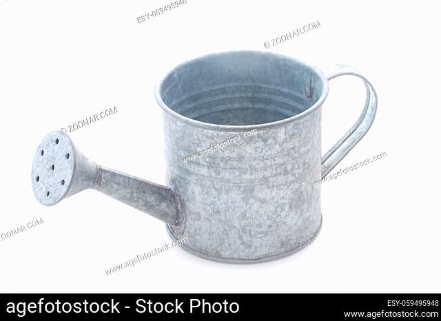 Minature Watering Can Isolated On White
