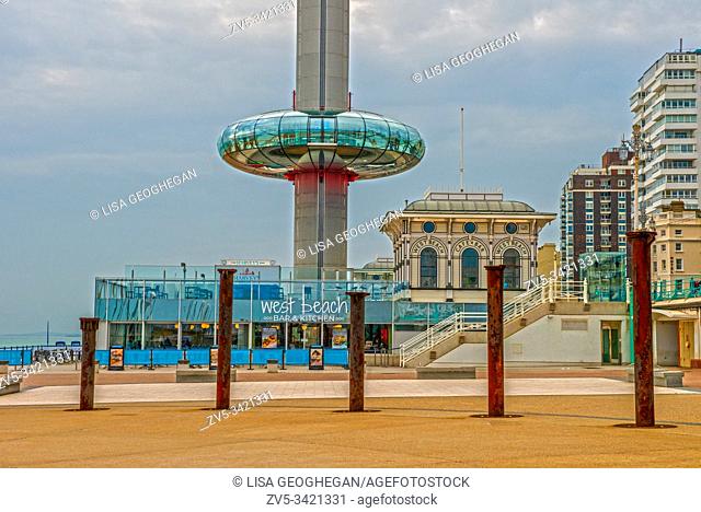 The British Airways i360 Observation Tower, Brighton, East Sussex, Great Britain, England, Uk, Gb