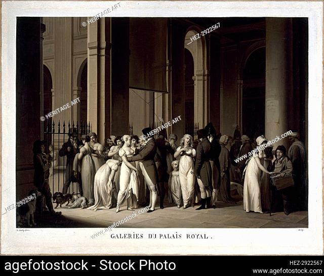 Galeries du Palais-Royal, 1809. Creator: Louis Leopold Boilly