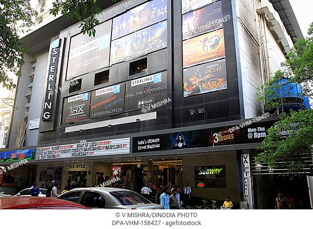 Bollywood cinema hall Sterling theatre of Hindi and English movie ; Murzban road ; Bombay Mumbai ; Maharashtra ; India