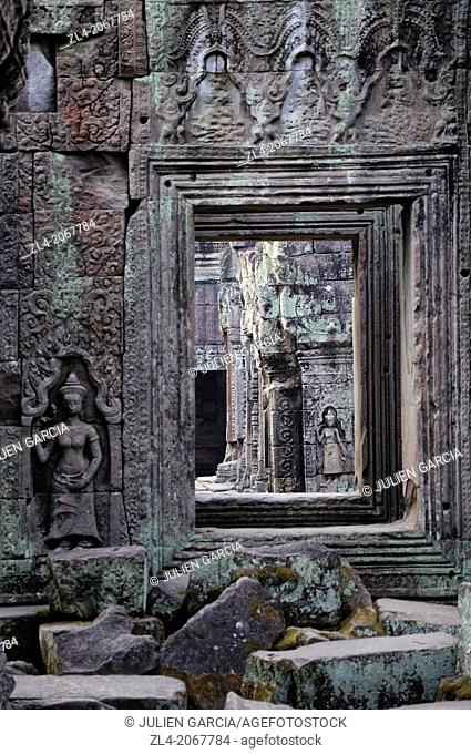 Preah Khan temple. Cambodia, Siem Reap, Angkor