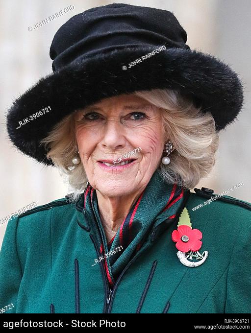 Camilla Duchess of Cornwall attends the opening of the 2021 Field of Rembrance at Westminster Abbey.   ©John Rainford 11/11/21