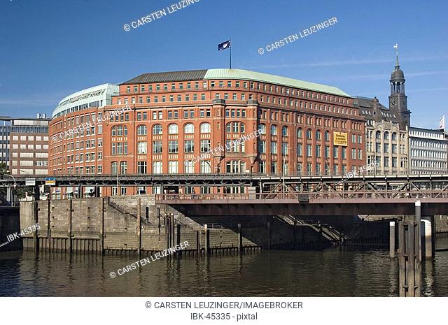 Slomannhaus, a traditional office building at Hamburg Harbour, Germany