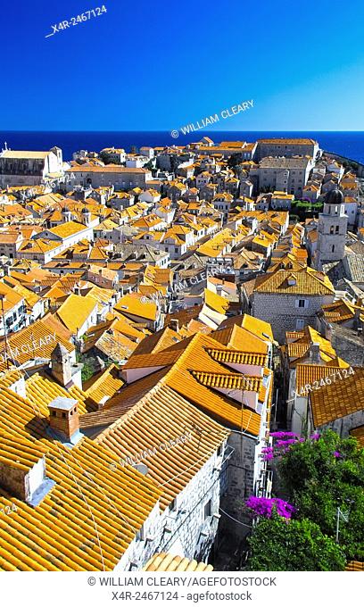 Dubrovnik rooftops, City of Dubrovnik, Dalmatia, Croatia