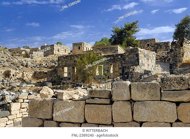 Old ruins of village, Umm Qais, Jordan