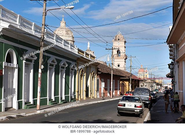 Restored colonial architecture, Granada, Nicaragua, Central America
