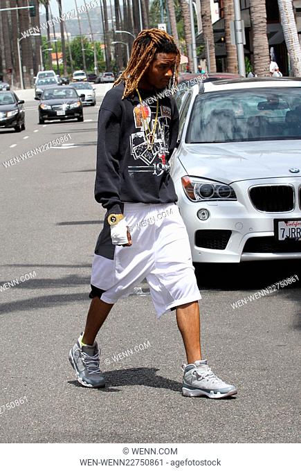 Rapper Fetty Wap leaves the doctors office with a bandaged hand in Beverly Hills Featuring: Fetty Wap Where: Los Angeles, California