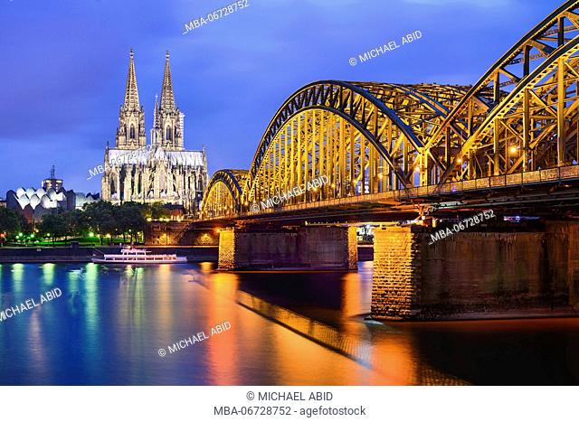 Cologne Cathedral and Hohenzollern Bridge, Germany