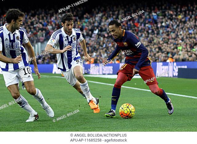 2015 La Liga Football Barcelona v Real Sociedad Nov 28th. 28.11.2015. Nou Camp, Barcelona, Spain. La Liga. Barcelona versus Real Sociedad