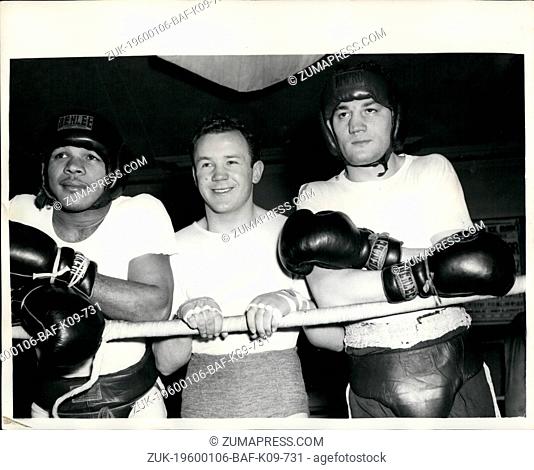 1962 - Three Boxing stars in Training Pompey- McCarthy and Lazar. Three stars of the Boxing ring - seen at the Thomas A' Beckett Gymnasium