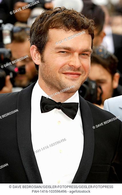 Alden Ehrenreich attending the 'Solo: A Star Wars Story' premiere during the 71st Cannes Film Festival at the Palais des Festivals on May 15, 2018 in Cannes