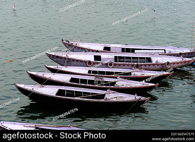 Boats on the Ganges River