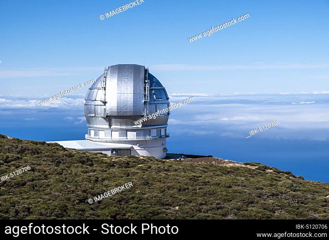 Observatory, Observatory on the Roque de los Muchachos, Gran Telescopio Canarias, La Palma, Canary Islands, Canary Islands, Spain, Europe