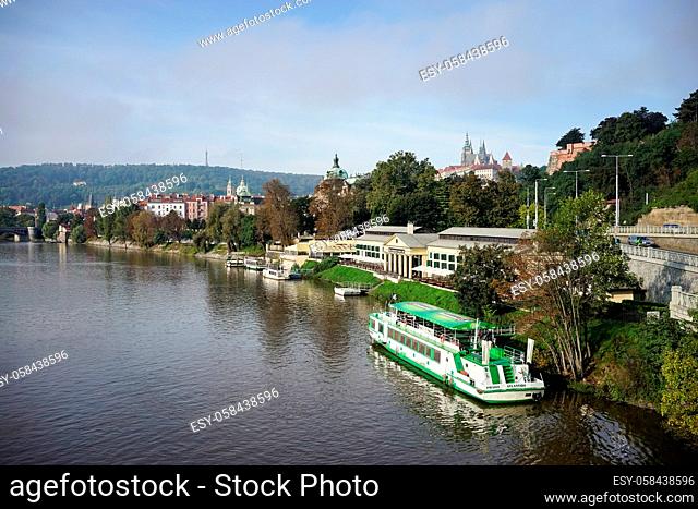 View from the Cechuv Bridge in Prague