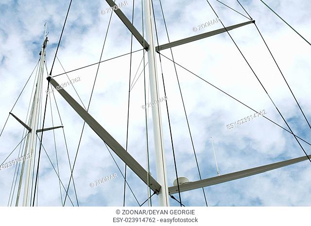 Masts of yachts