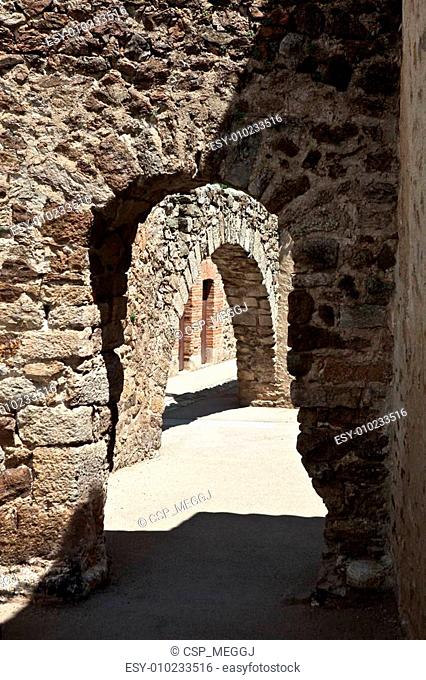 Arch in Fort Libï¿½ria, Chï¿½teau Villefranche-de-Conflent
