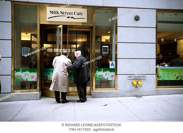 The Milk Street Cafe on Wall Street in Lower Manhattan in New York is seen on its last day of business, Thursday, December 15, 2011 The 23