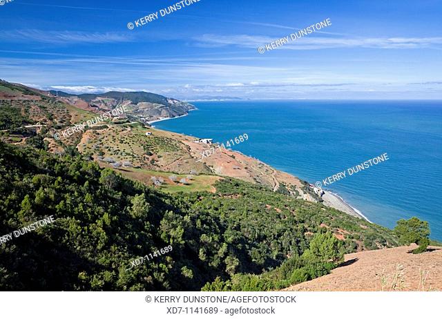 Morocco Mediterranean Coast Tetouan Coastline near Cap Mazari