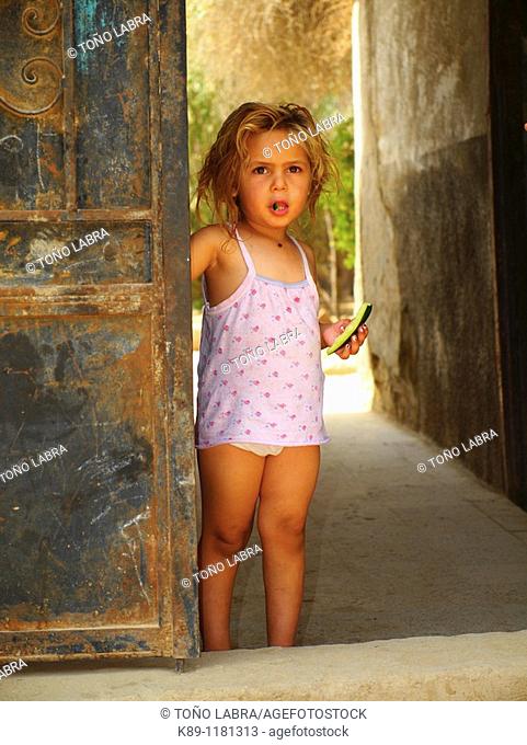 Little Girl at Torab El Gafir, City of Dead, Cairo, Egypt