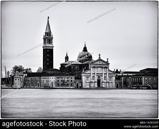 View of San Giorgio with the church of San Giorgio Maggiore (Chiesa di San Giorgio Maggiore), Venice