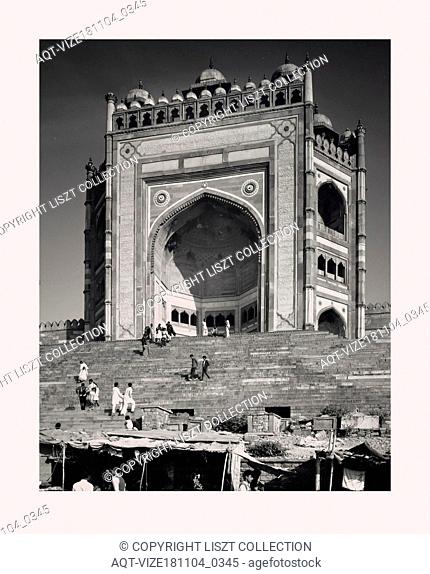 India, Fatehpur SÄ«kri, Buland Darwaza, 1968 or earlier, Cities of Mughul India