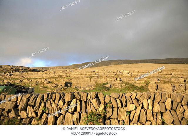 The Burren landscape, Co Clare, Ireland, Europe