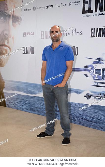 Luis Tosar attends 'El Nino' photocall at Hesperia Hotel on August 26, 2014 in Madrid, Spain Featuring: Luis Tosar Where: Madrid