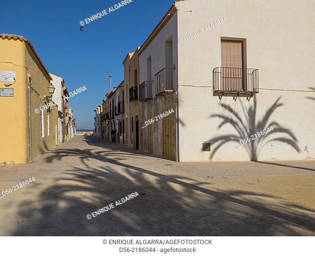 Street, Tabarca Island, Alicante province, Spain