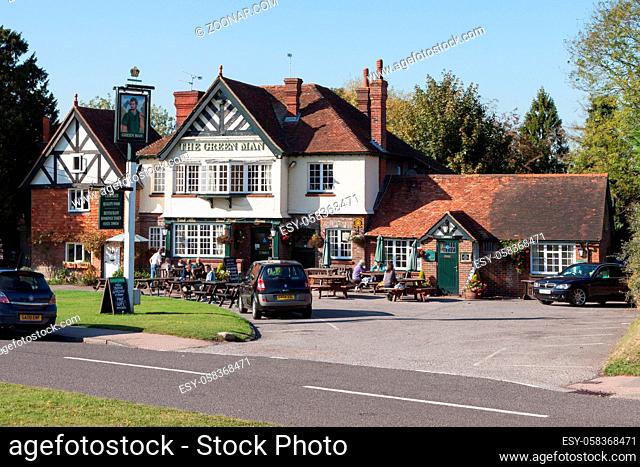 View of the Green Man public house in Horsted Keynes