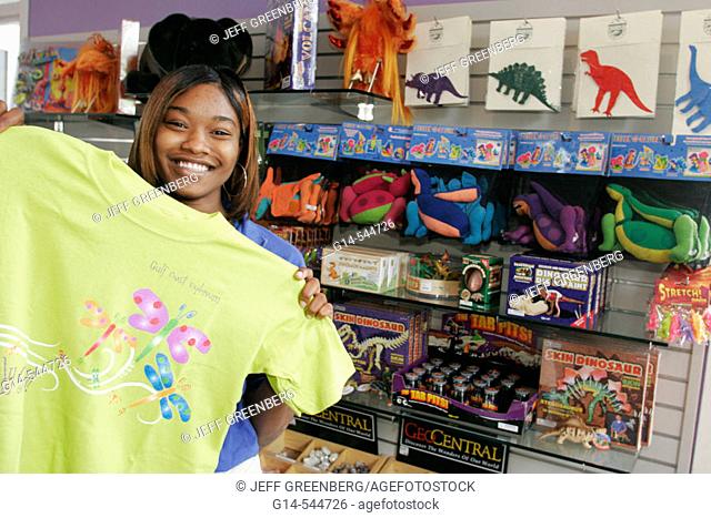 Alabama, Mobile, Gulf Coast Exploreum Science Center, Black female, tee shirt, gift shop