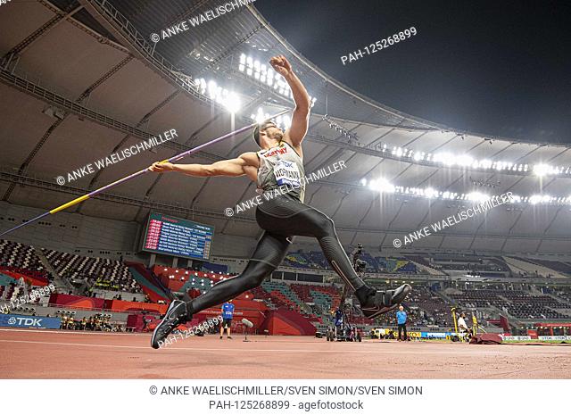 Andreas HOFMANN (Germany) Promotion, Qualification javelin of the men, on 05.10.2019 World Championships 2019 in Doha / Qatar, from 27.09. - 10.10